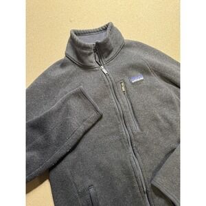Vintage Patagonia Black‎ Full Zip Fleece Sweater   - Women's Size Small